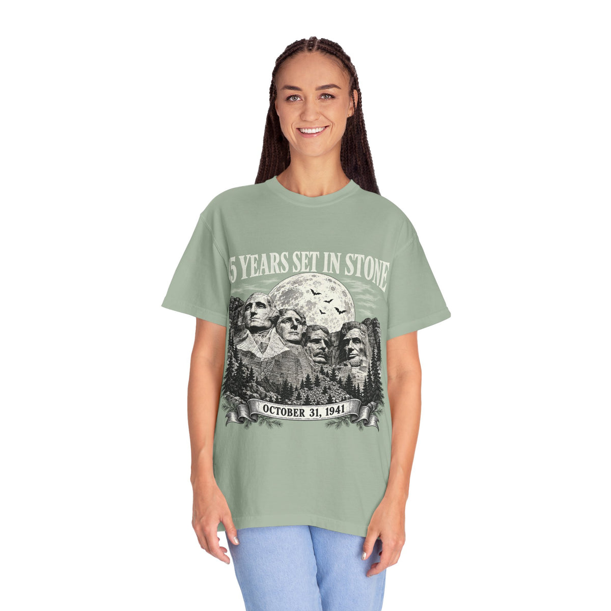 85 Years Set in Stone Mount Rushmore Comfort Colors Tee