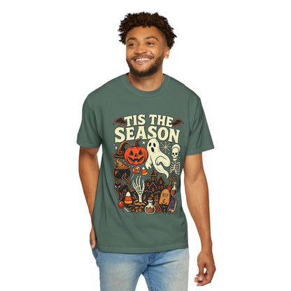 Tis the Season Spooky Halloween Comfort Colors Graphic Tee