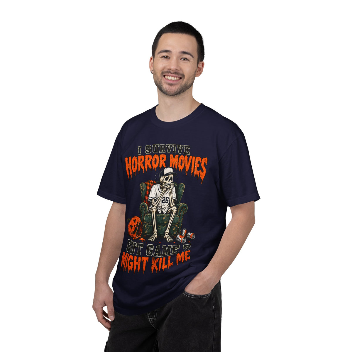 Horror Movies Game 7 Baseball Comfort Colors T-Shirt