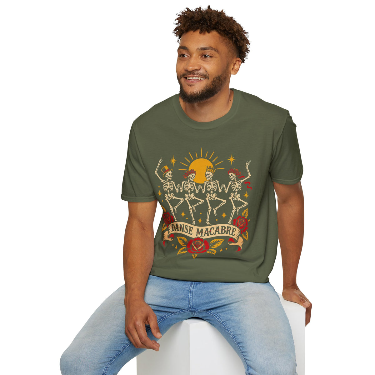 American Traditional Tattoo Skeleton Dance Shirt