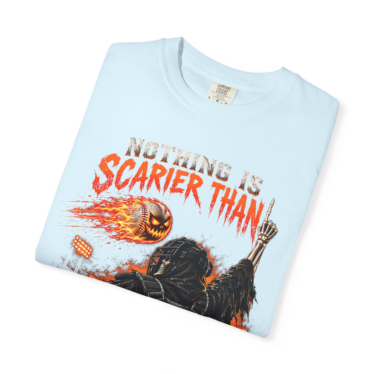 October Baseball Halloween Comfort Colors Graphic T-Shirt