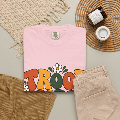 Troop Leader Coffee Campfires Chaos Comfort Colors Tee