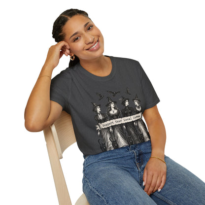 Support Your Local Coven Feminist Witch T-Shirt