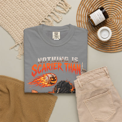 October Baseball Halloween Comfort Colors Graphic T-Shirt
