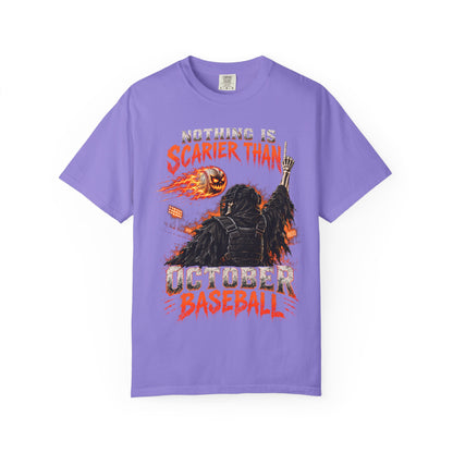 October Baseball Halloween Comfort Colors Graphic T-Shirt