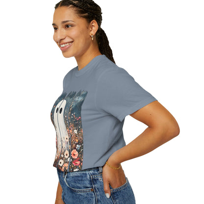Floral Ghost Wildflower Halloween Comfort Colors T-Shirt
