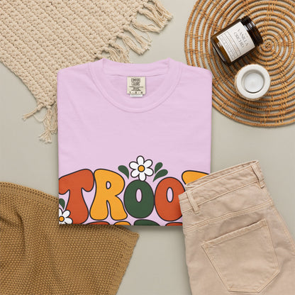 Troop Leader Coffee Campfires Chaos Comfort Colors Tee