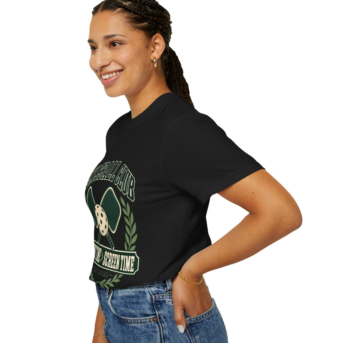 Pickleball Club Court Time Over Screen Time Comfort Colors Tee