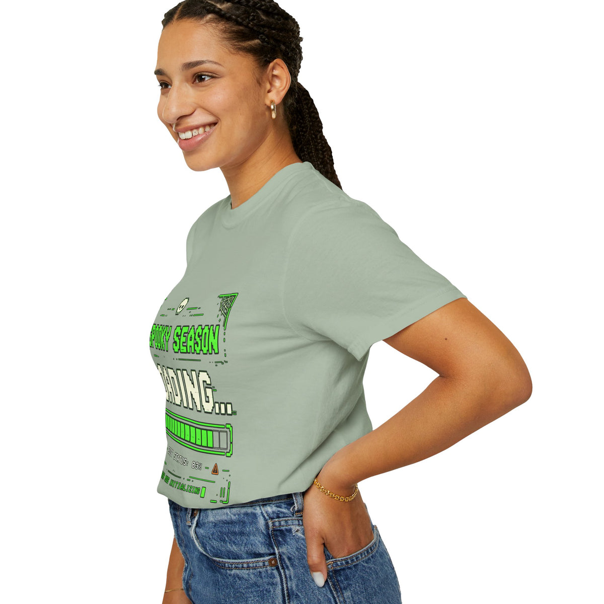 Spooky Season Loading Gamer Halloween Comfort Colors Tee