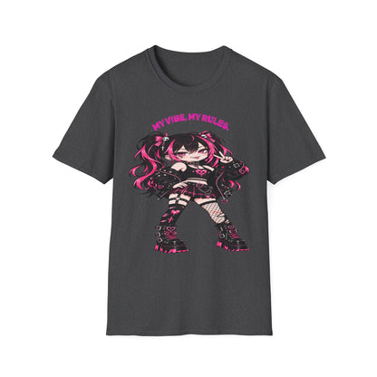 My Vibe, My Rules Anime Chibi Graphic Tee
