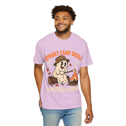 Spooky Camp Squad Campfires & Cobwebs Comfort Colors Tee