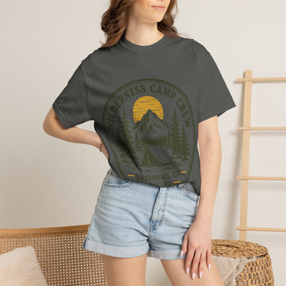 Wilderness Camp Crew Savannah GA Comfort Colors Tee