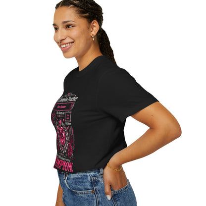 Personalized Champion Teacher October Birthday Comfort Colors Tee