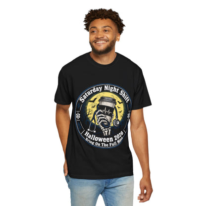 Saturday Night Shift Halloween 2026 Comfort Colors Tee
