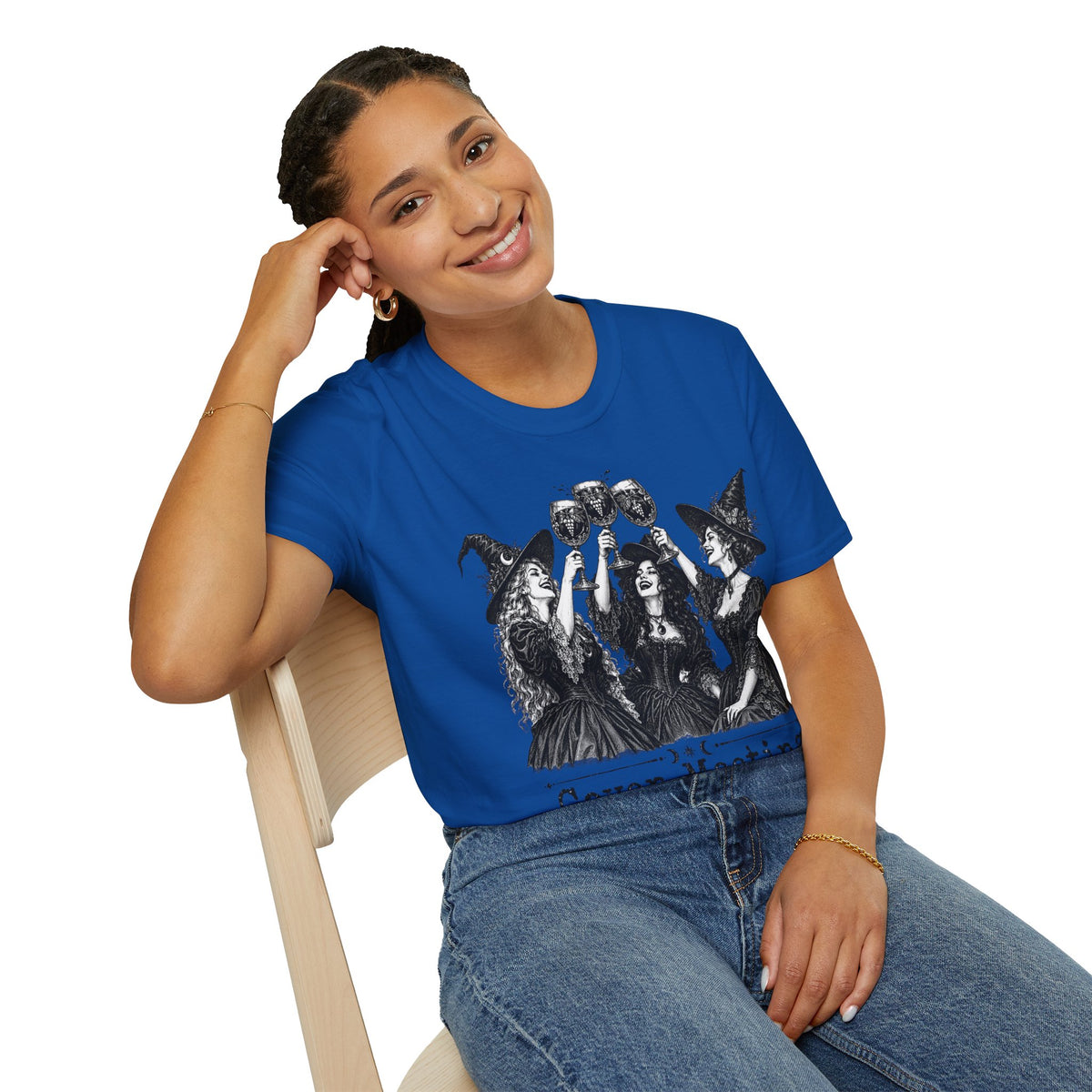 Coven Meeting Witch Wine T-Shirt