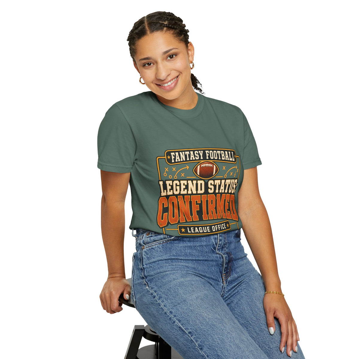 Fantasy Football Legend Status Confirmed Comfort Colors Tee