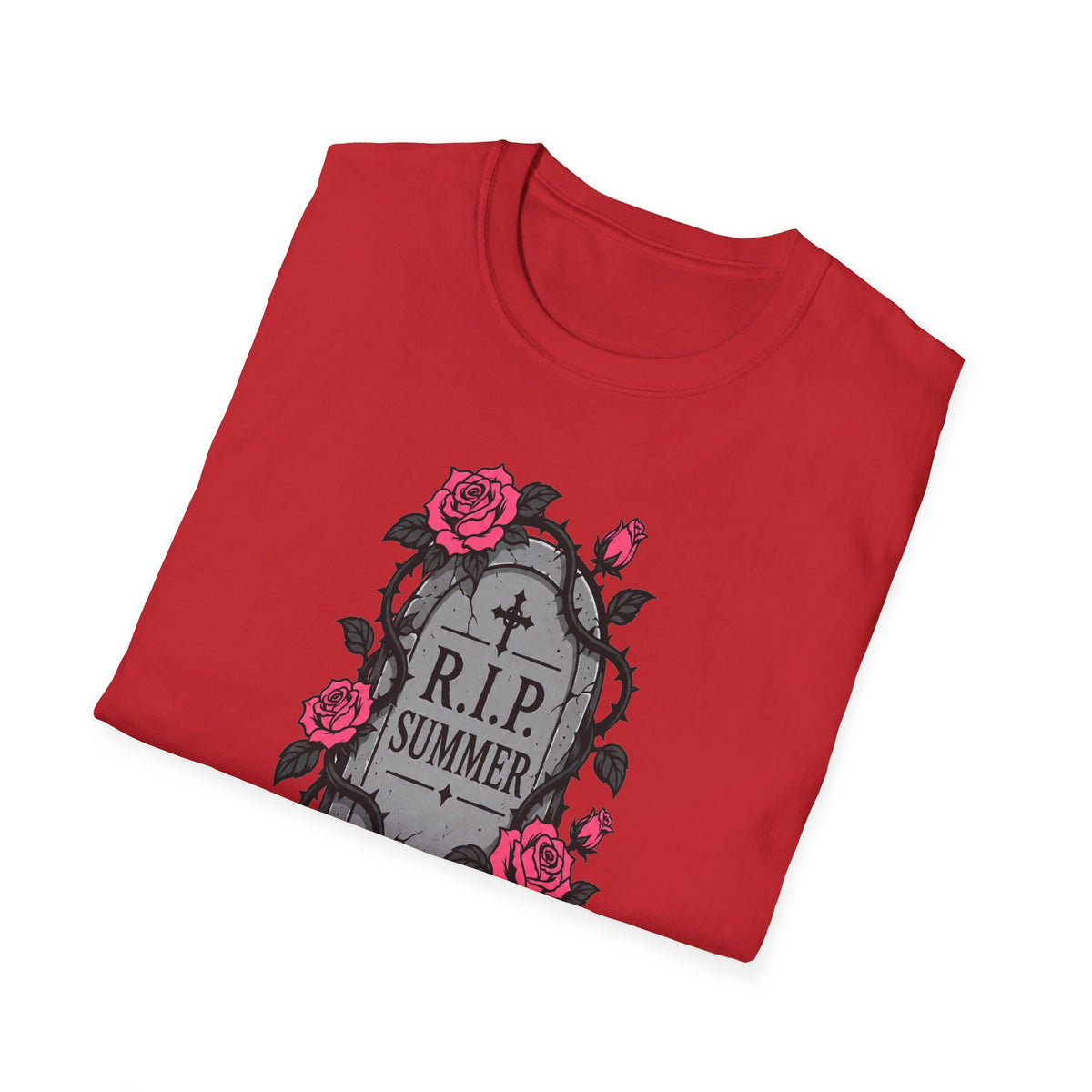 RIP Summer I'm Too Spooky For This Heat Shirt – Gothic Fall Halloween Tee