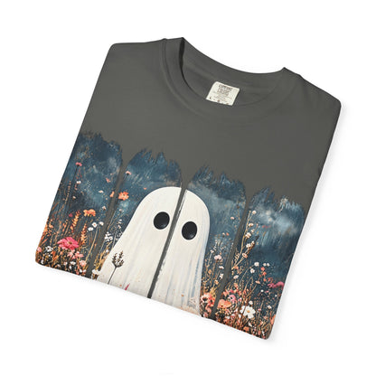 Floral Ghost Wildflower Halloween Comfort Colors T-Shirt