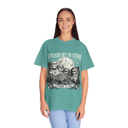 85 Years Set in Stone Mount Rushmore Comfort Colors Tee
