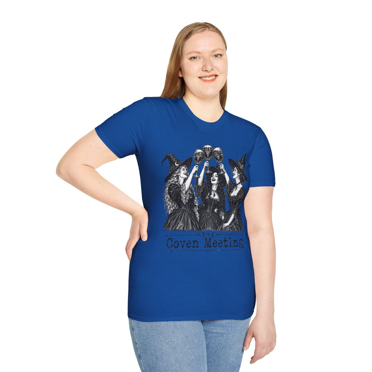 Coven Meeting Witch Wine T-Shirt