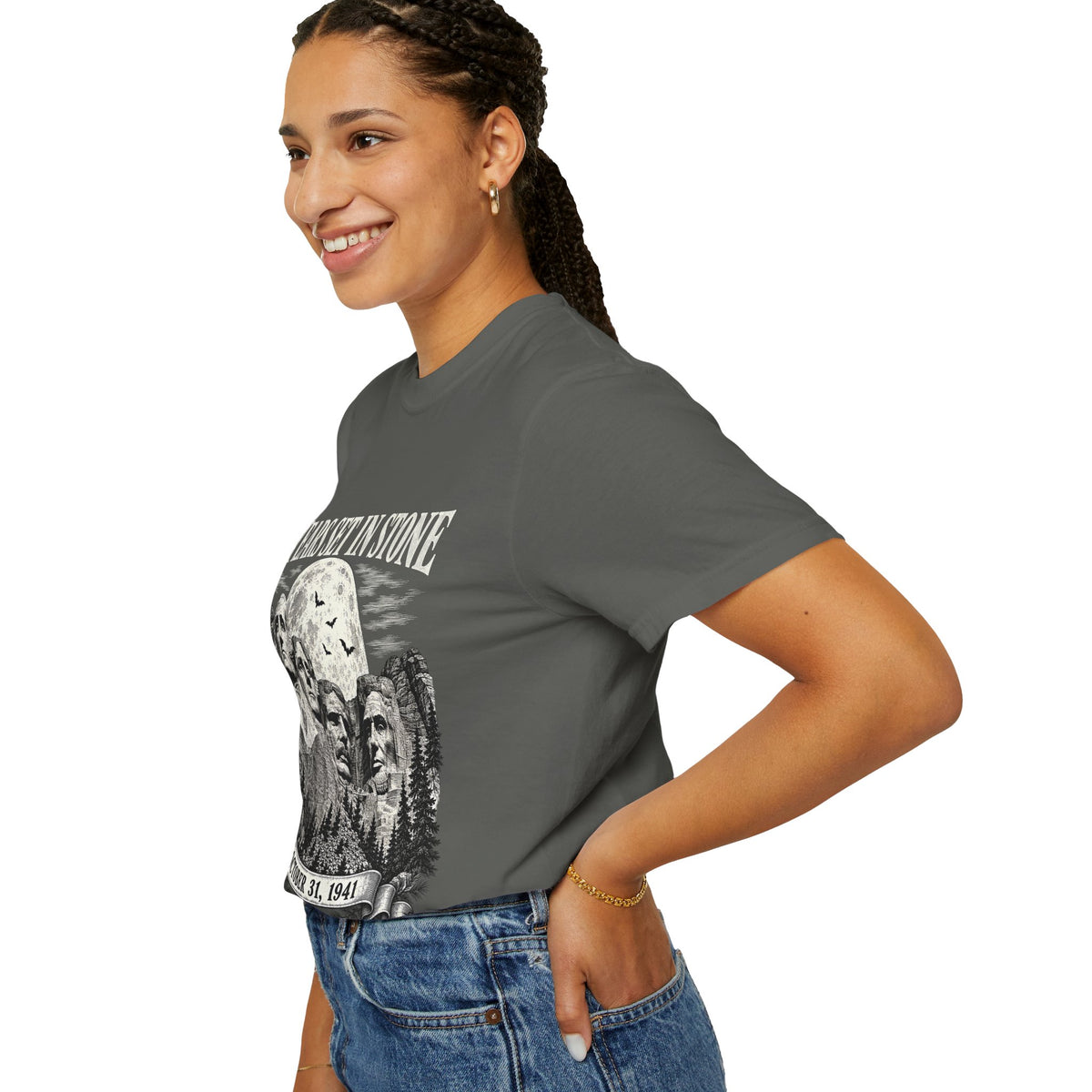 85 Years Set in Stone Mount Rushmore Comfort Colors Tee