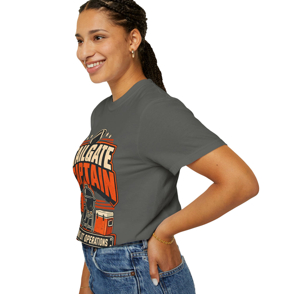 Tailgate Captain Football Game Day Comfort Colors T-Shirt