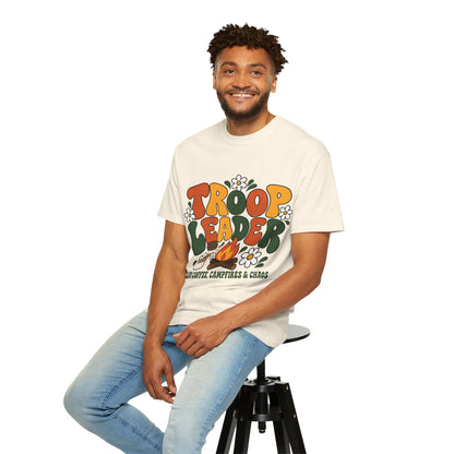 Troop Leader Coffee Campfires Chaos Comfort Colors Tee