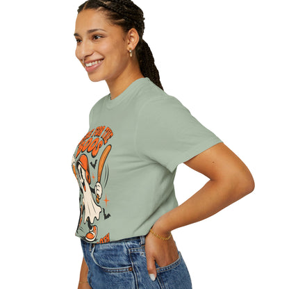 Here for the Boos Baseball Halloween Comfort Colors Tee