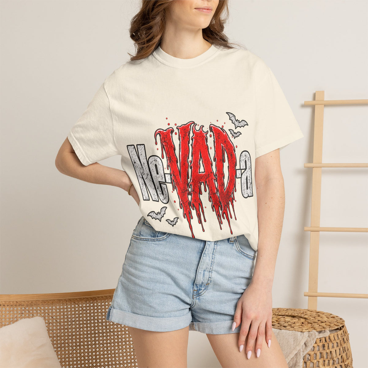 Nevada Horror Drip Halloween Comfort Colors T-Shirt