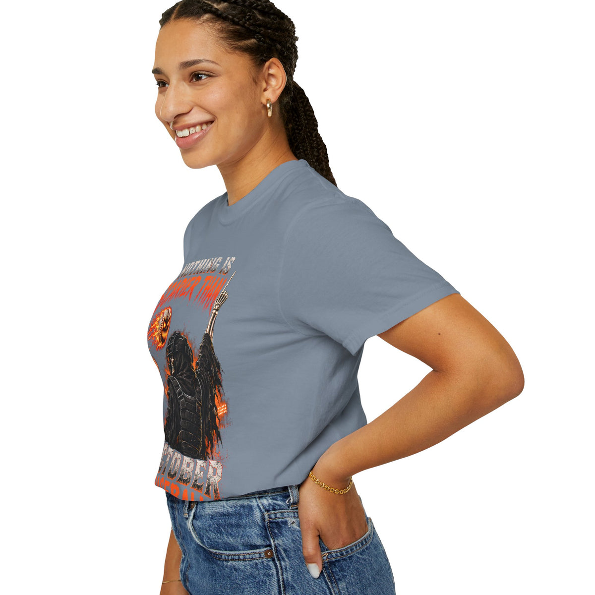 October Baseball Halloween Comfort Colors Graphic T-Shirt
