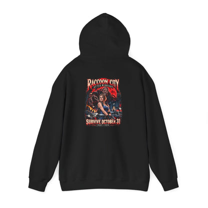 Raccoon City After Midnight Halloween Gildan 18500 Hoodie