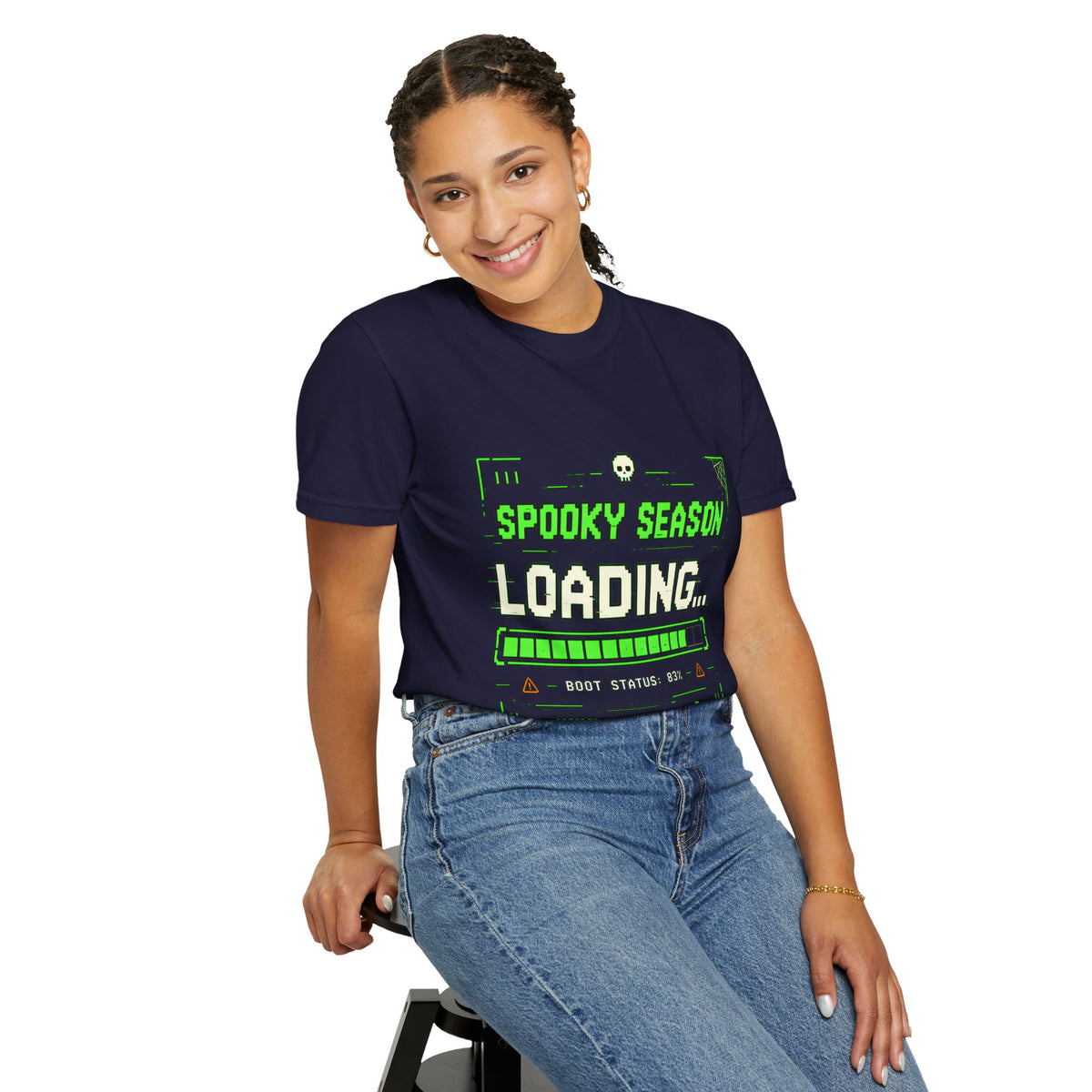 Spooky Season Loading Gamer Halloween Comfort Colors Tee