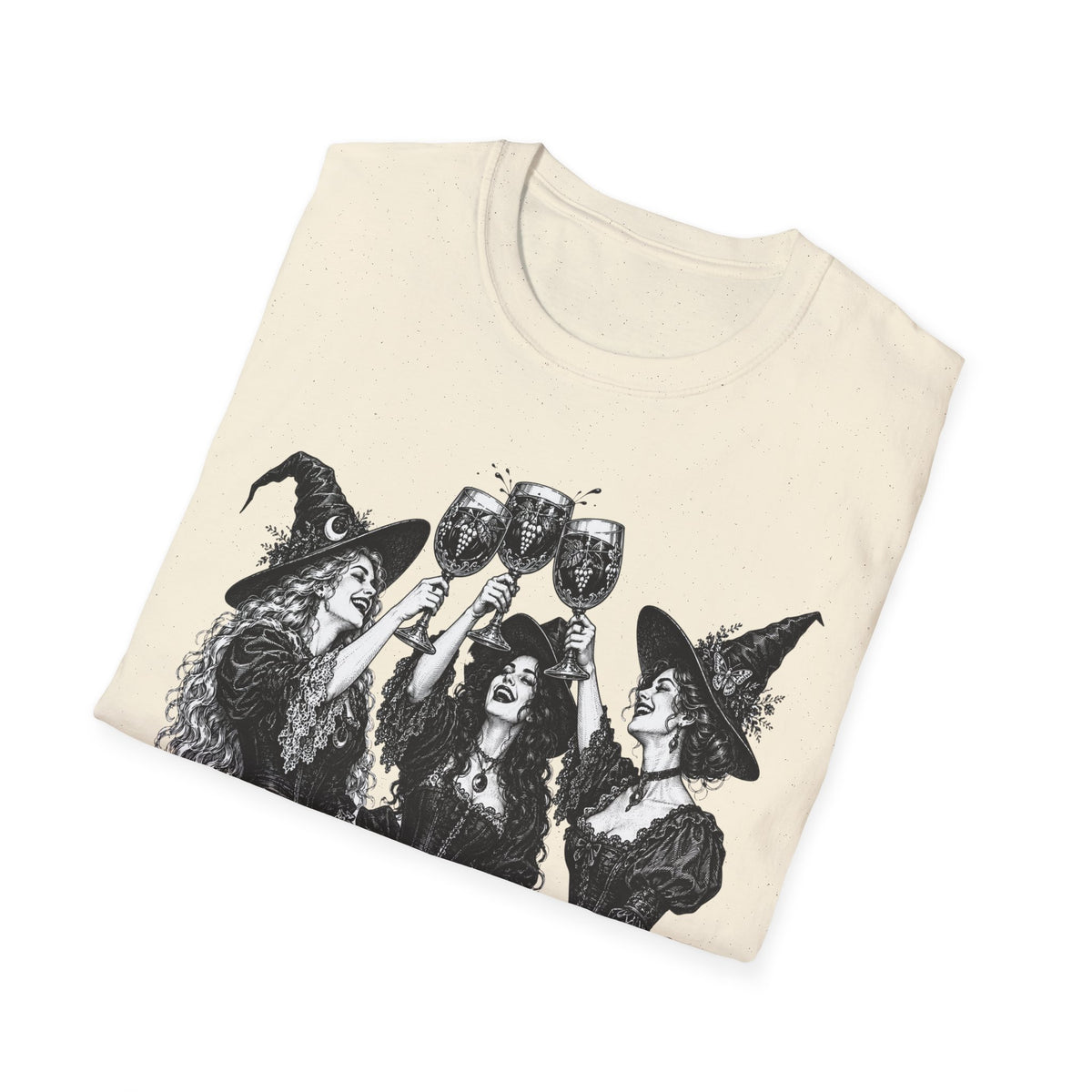 Coven Meeting Witch Wine T-Shirt