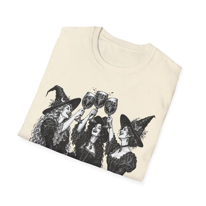Coven Meeting Witch Wine T-Shirt