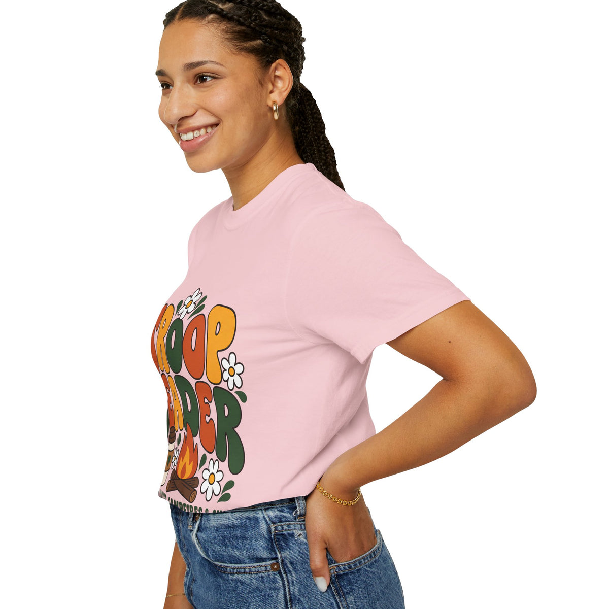 Troop Leader Coffee Campfires Chaos Comfort Colors Tee