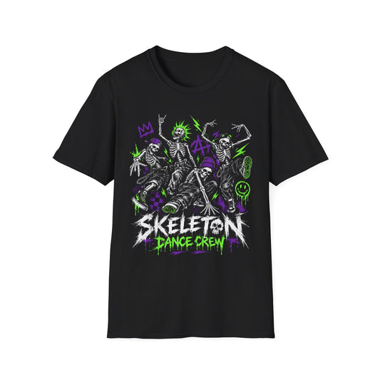 90s Skateboarding Skeleton Dance Crew T-Shirt