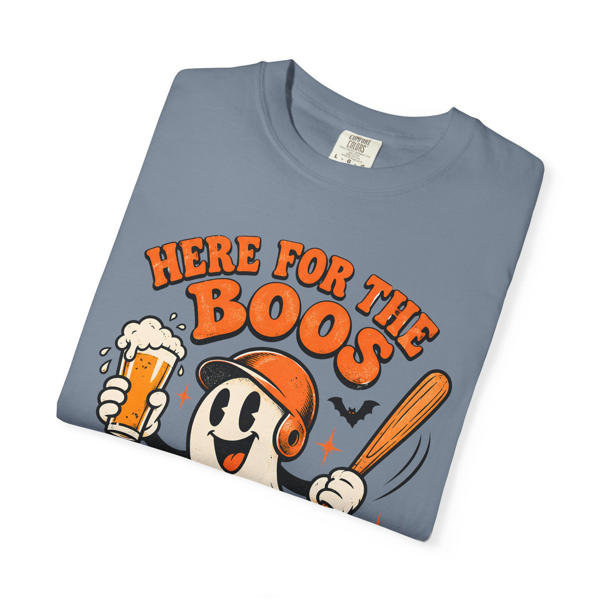 Here for the Boos Baseball Halloween Comfort Colors Tee
