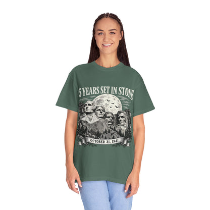 85 Years Set in Stone Mount Rushmore Comfort Colors Tee