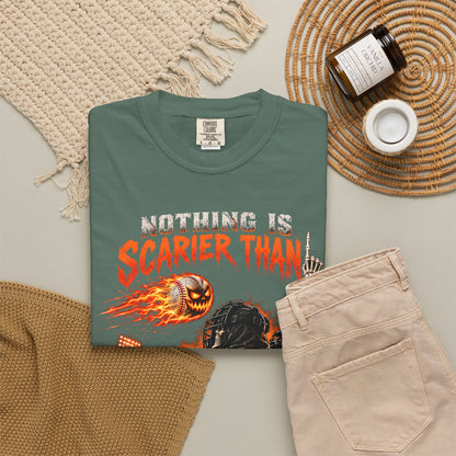 October Baseball Halloween Comfort Colors Graphic T-Shirt