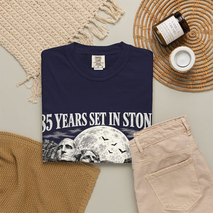 85 Years Set in Stone Mount Rushmore Comfort Colors Tee