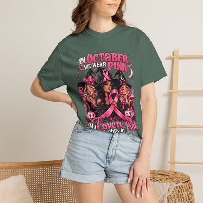 In October We Wear Pink My Coven Fights in Pink Tee
