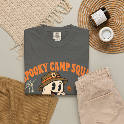 Spooky Camp Squad Campfires & Cobwebs Comfort Colors Tee