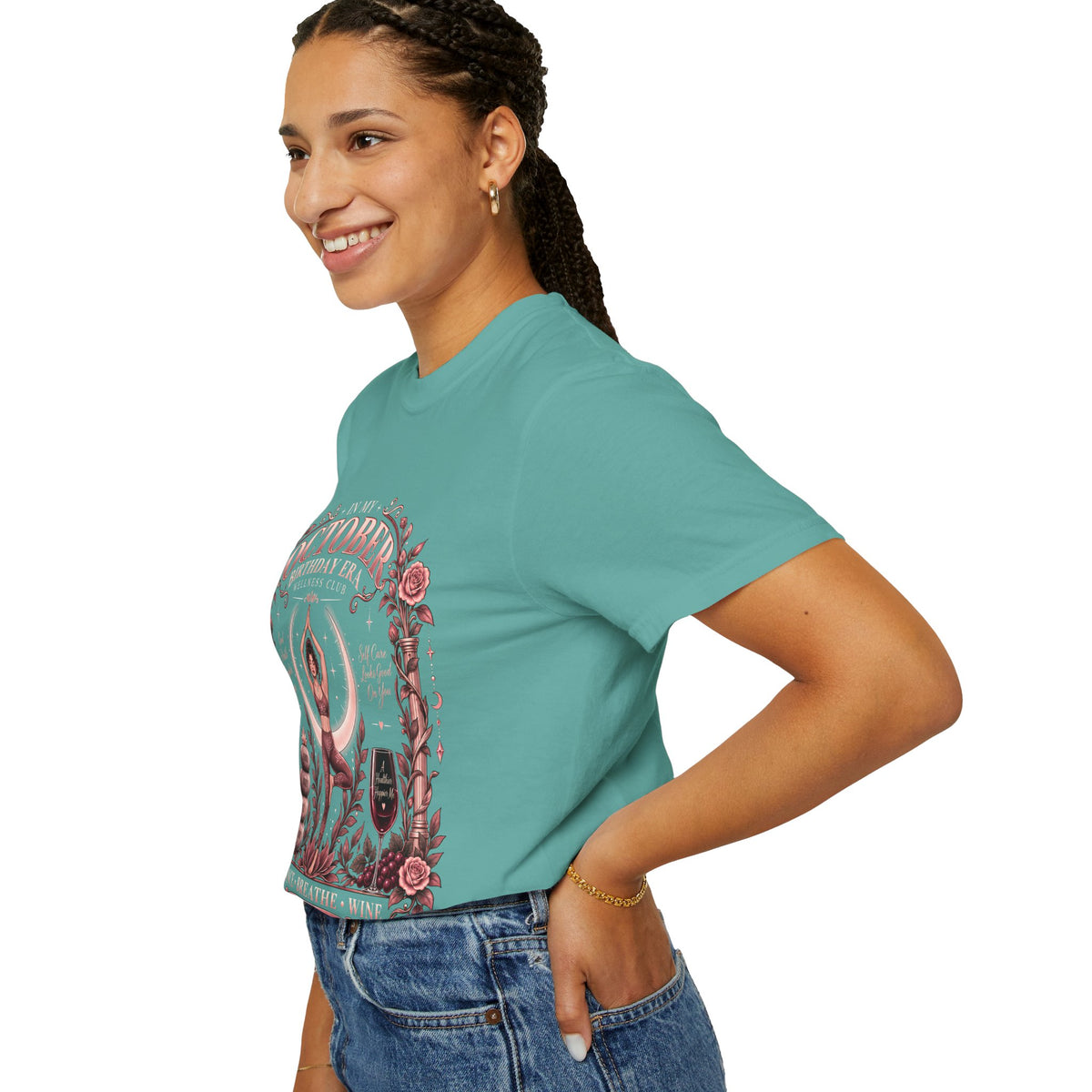 In My October Birthday Era Wellness Club Comfort Colors Tee