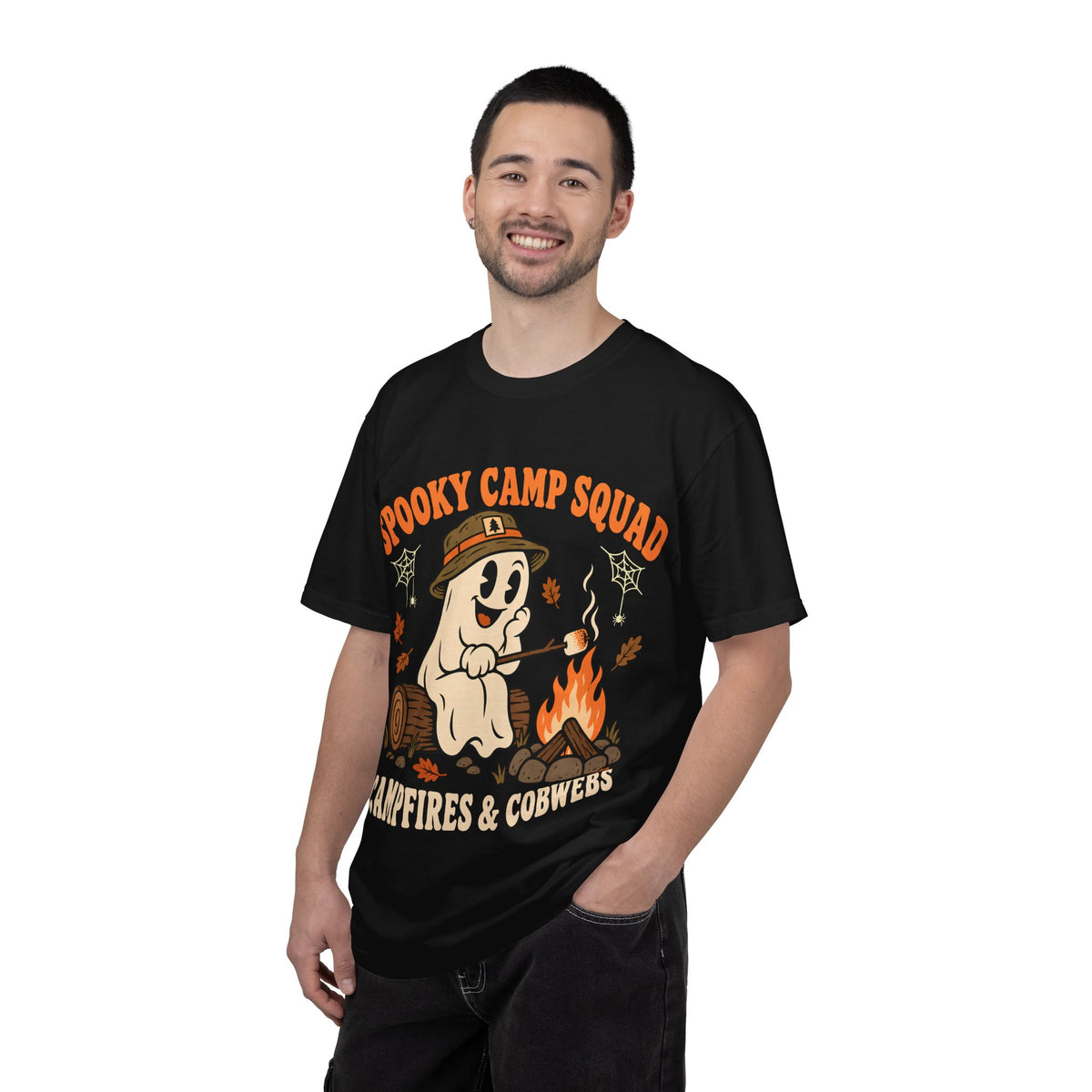 Spooky Camp Squad Campfires & Cobwebs Comfort Colors Tee