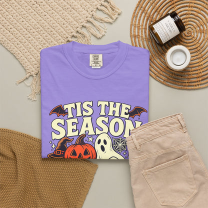 Tis the Season Spooky Halloween Comfort Colors Graphic Tee
