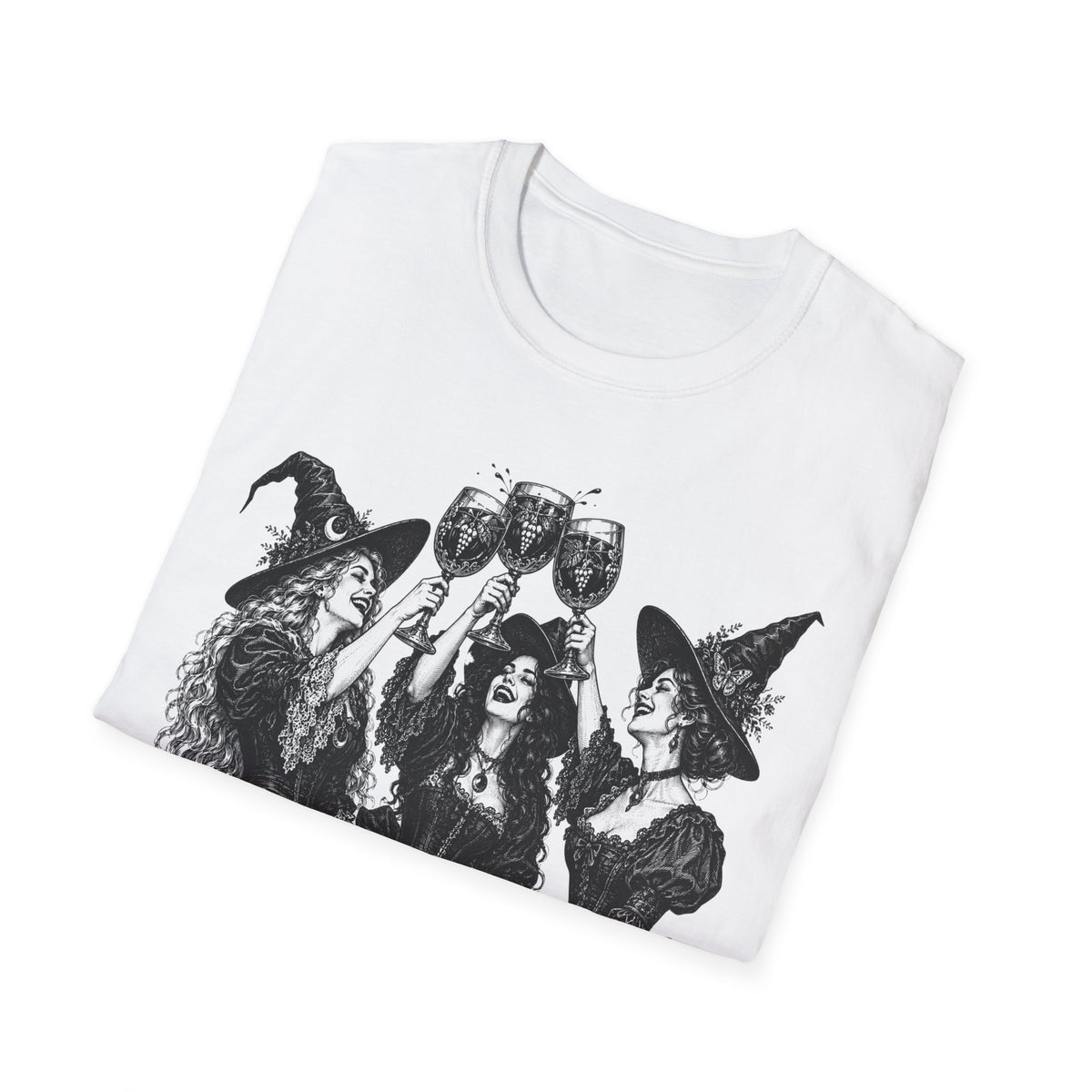 Coven Meeting Witch Wine T-Shirt