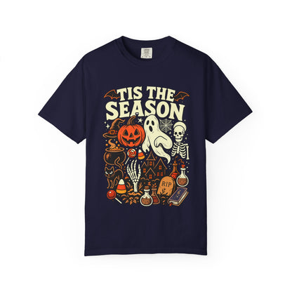 Tis the Season Spooky Halloween Comfort Colors Graphic Tee