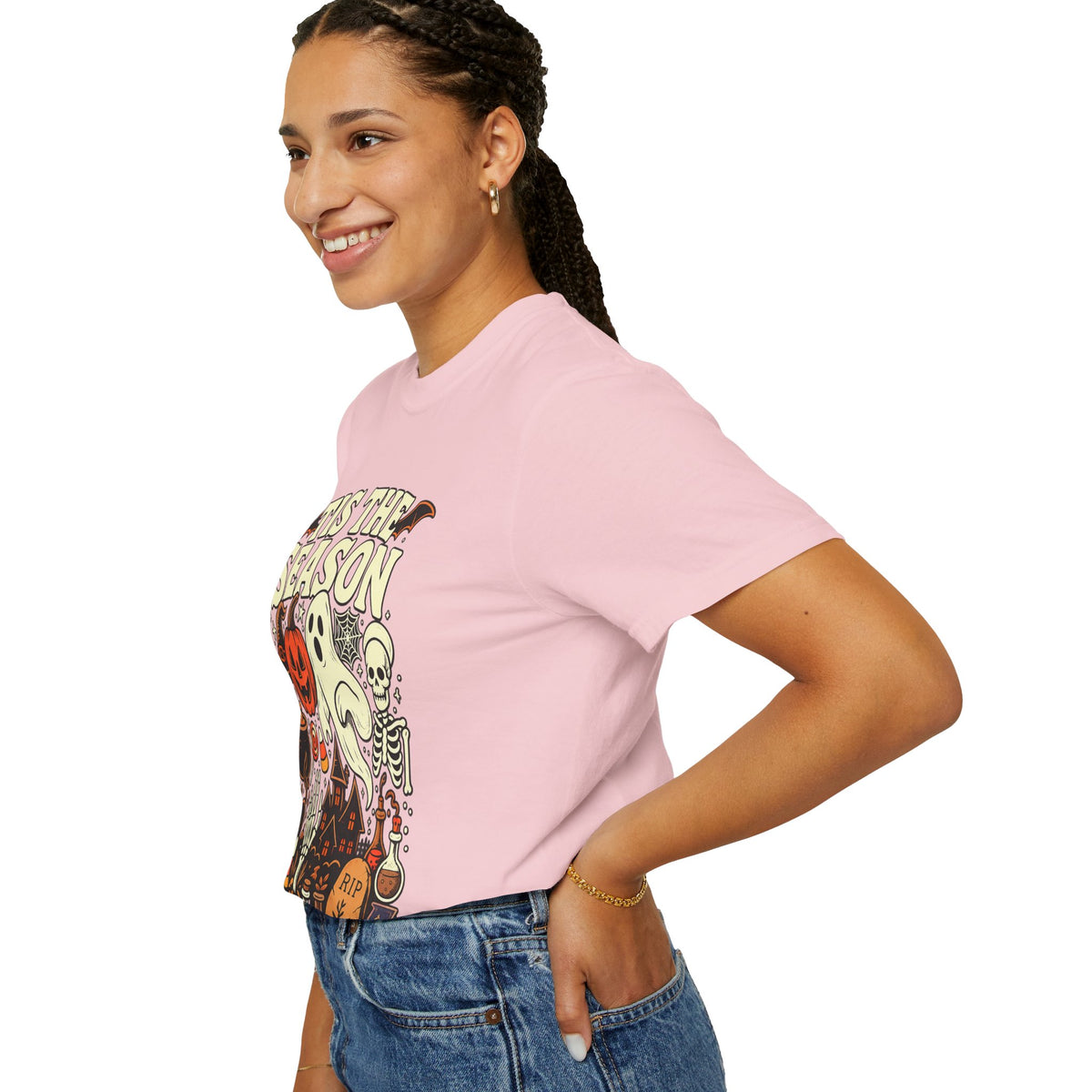 Tis the Season Spooky Halloween Comfort Colors Graphic Tee