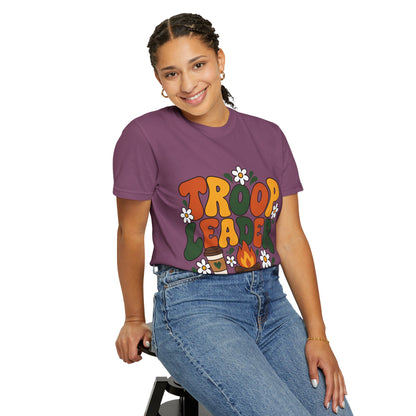 Troop Leader Coffee Campfires Chaos Comfort Colors Tee