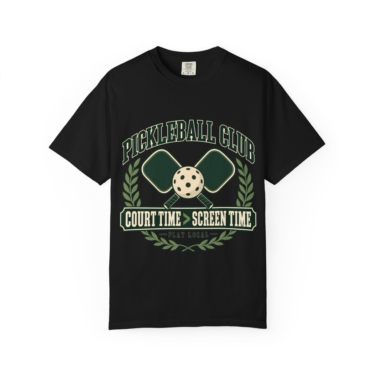 Pickleball Club Court Time Over Screen Time Comfort Colors Tee